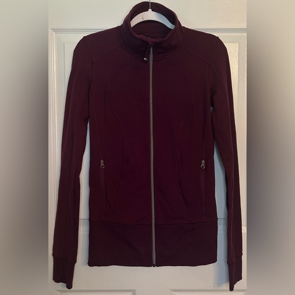 LULULEMON Nice Asana Jacket- Plum/ Size 6 - Picture 7 of 9